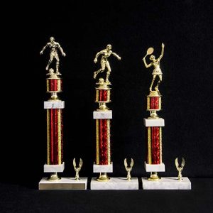 Two tier trophy with side mount