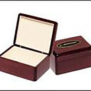 Rosewood piano finished jewelry boxes with beige felt lining
