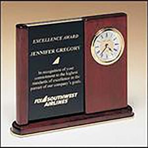 Rosewood piano-finished desk clock