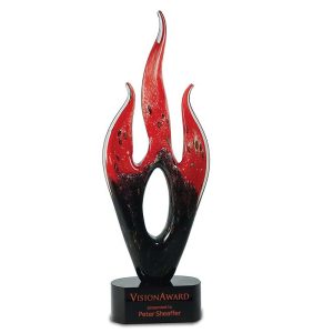 16.25'' Flame Art Glass