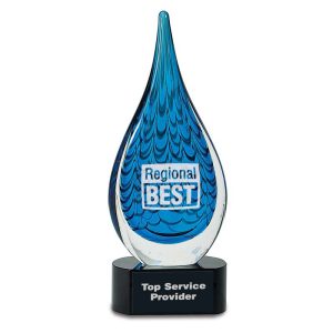 12.5 inch art glass award