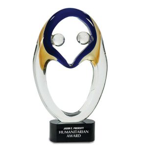 13.75'' "Together" colored art glass