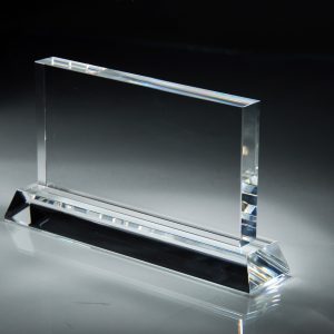 8'' x 5'' crystal rectangle award