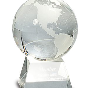 Crystal frosted globe