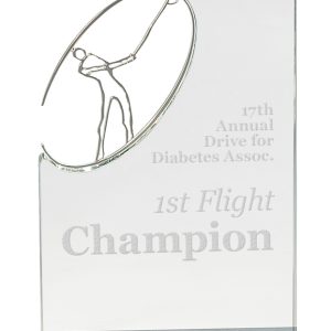 Crystal golf swing award