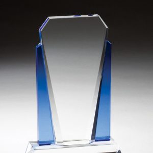 Diamond crystal with blue sides