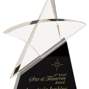 Crystal star on base