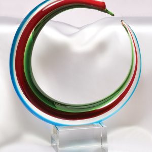 10 inch art glass award