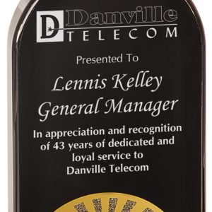 Black diamonds acrylic arch award