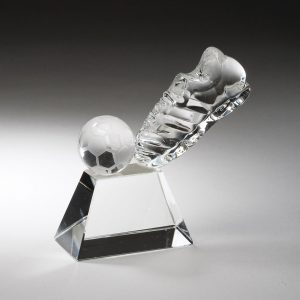 Crystal soccer award