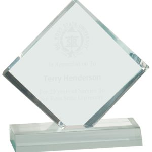 Jaded acrylic diamond award