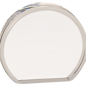 Round clear acrylic award