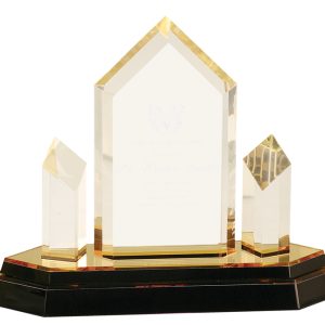 Gold jewel tower acrylic award