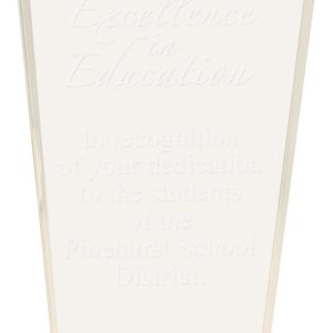 Silver arch impress acrylic award