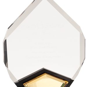 Gold marquis acrylic award
