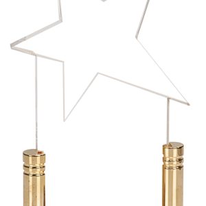 Acrylic star award on solid brass base