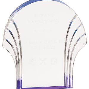 Blue shell acrylic award
