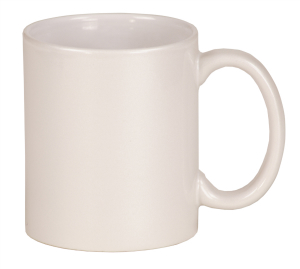 11 oz. white ceramic mug