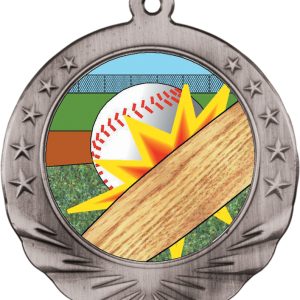 2.75 inch silver motion medal